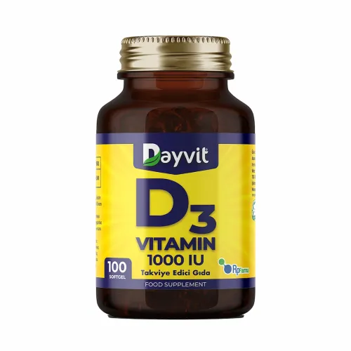 Dayvit Vitamin D3 100 Kapsül | Kemik Diş ve Bağışıklık Desteği